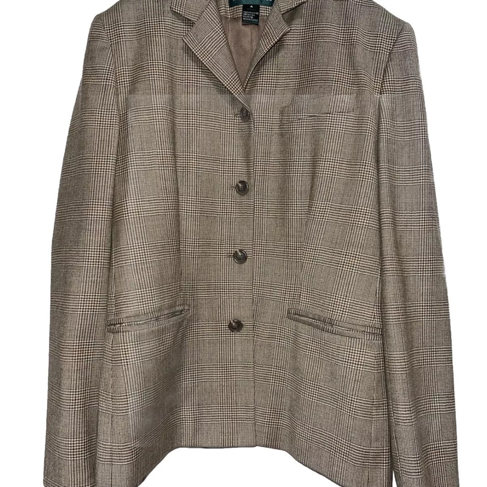 Women's Plaid Blazer Jacket